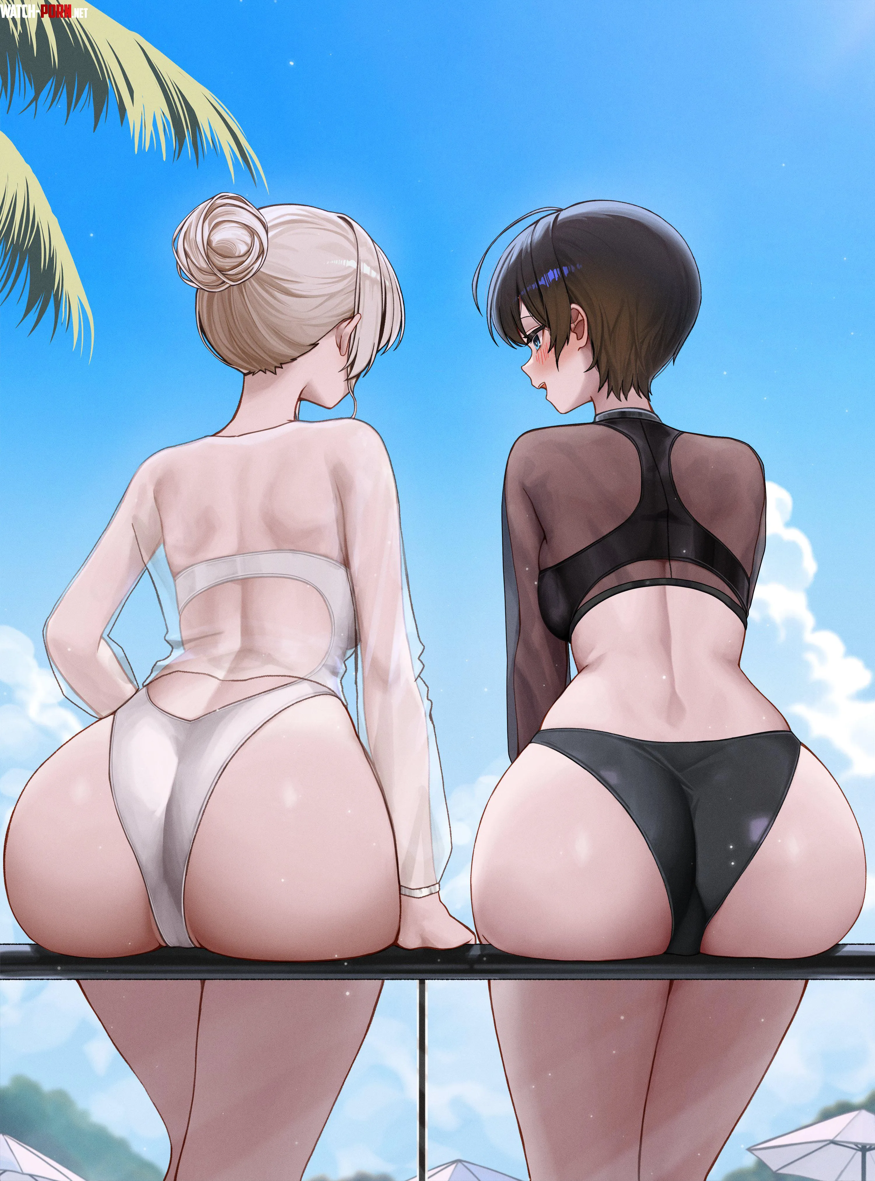 Swimsuit Karin & Erin [OC] by Silent_Steak_9540