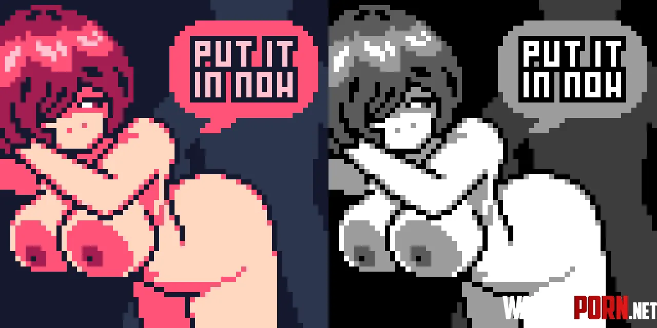 Would love to try and draw a pixel hentai manga. Better in color or black and white? by Deikar