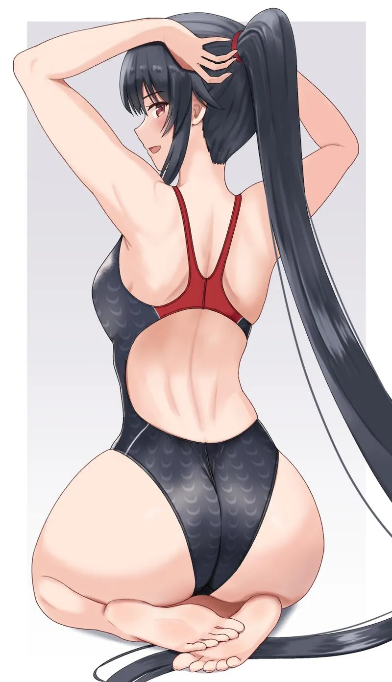 Thumbnail Yahagi's Competition Swimsuit - mayomaru1's KanColle Art