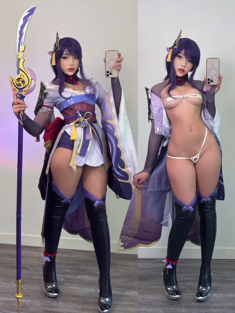 Thumbnail Strawbunnix Nails Raiden Shogun: Genshin Impact Cosplaygirls Brilliance