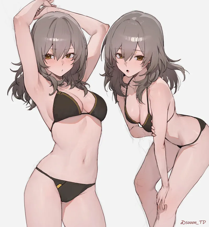 Thumbnail Sensual Stelle in Bikini: Art by xSaviour_N