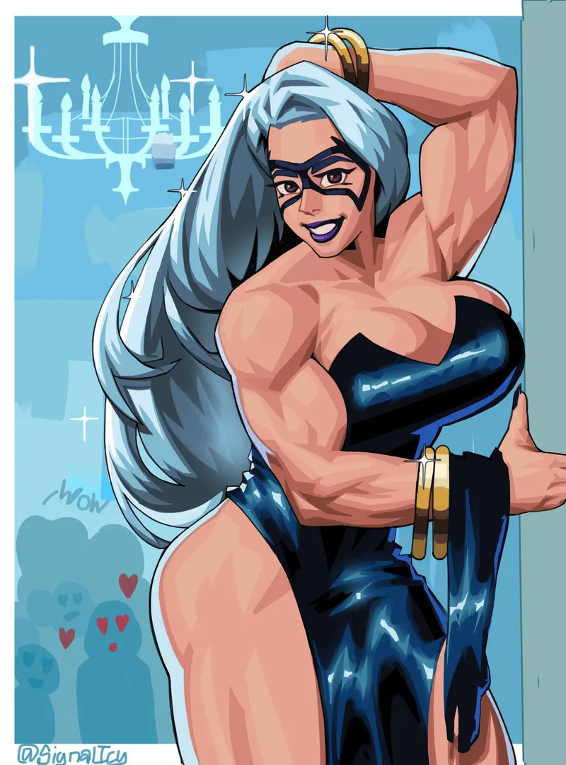Thumbnail Mesmerizing Black Cat Art by TheTMoneyMan | fitdrawngirls