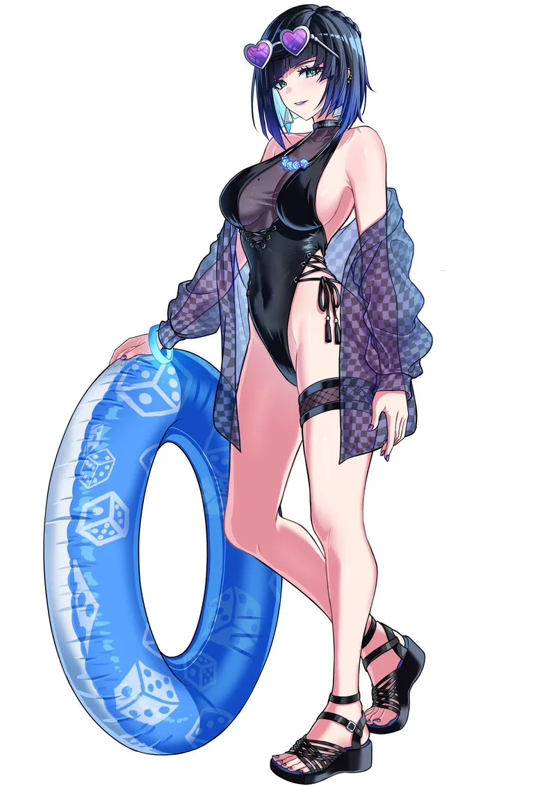 Thumbnail Genshin Impact: Seductive Yelan Swimsuit by A_MASSIVE_PERVERT