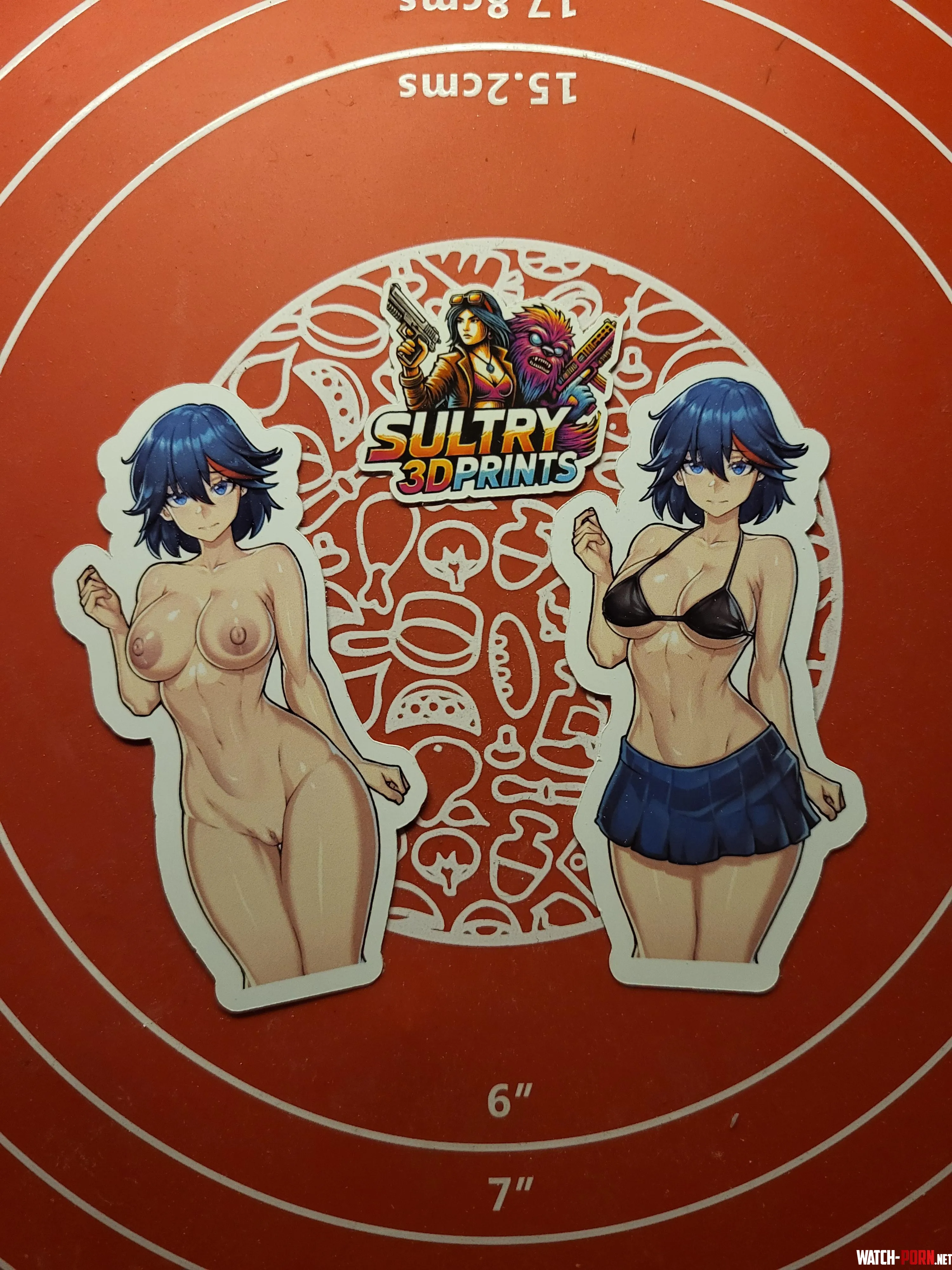 Ryuko Matoi summer outfit bikini sticker sultry3dprints.com by Hentai0Futanari