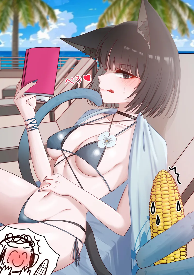 Thumbnail Captivating Kikyou [Blue Archive]: Dive into Swimsuit Hentai