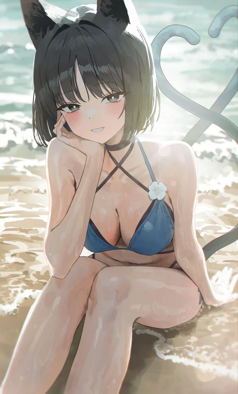 Thumbnail Kikyou [Blue Archive] by McKnight94: Sensuous Swimsuit Hentai Art