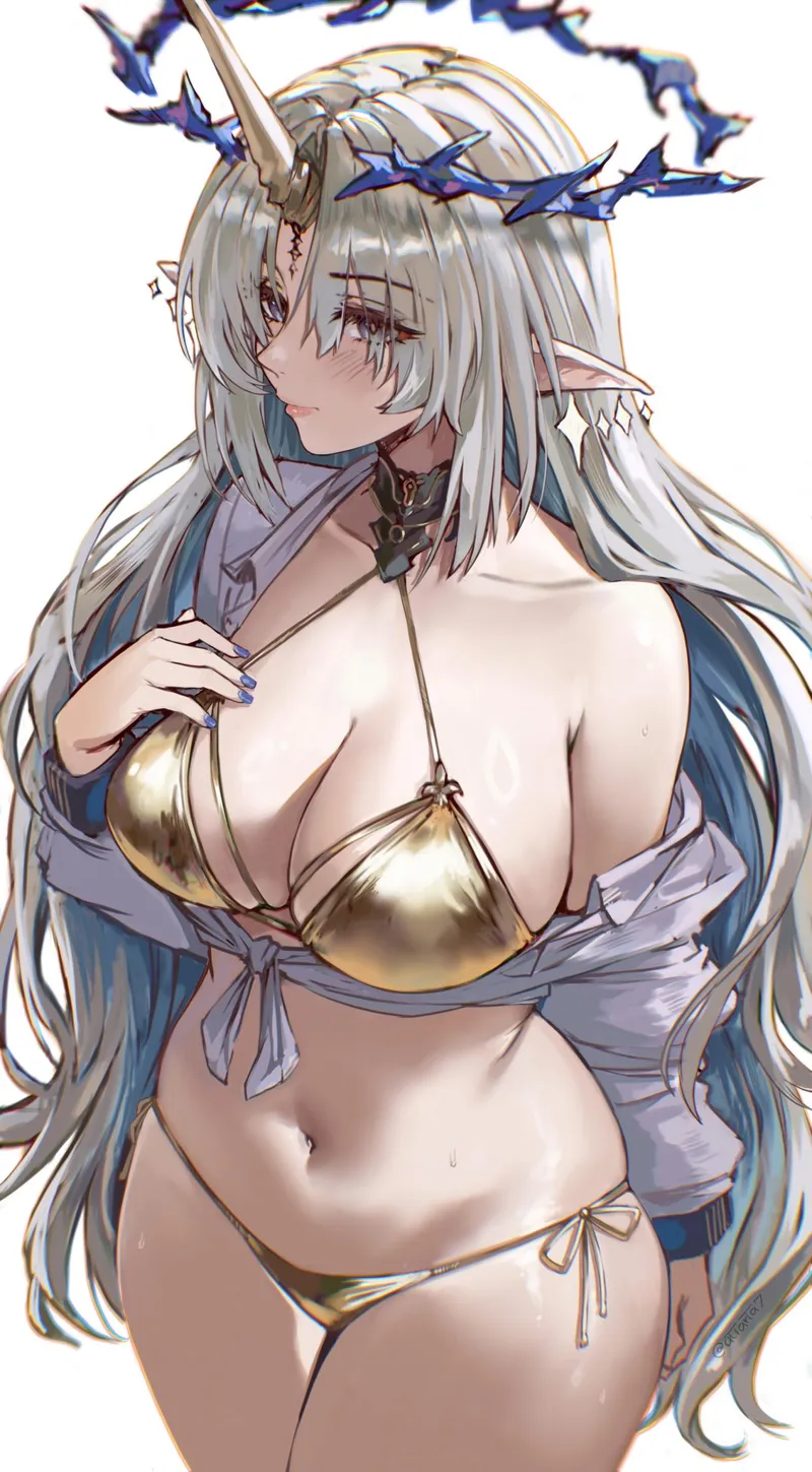 Thumbnail Unveiling Gold Bikini Fleurdelys | Dekaihentai by xSaviour_N