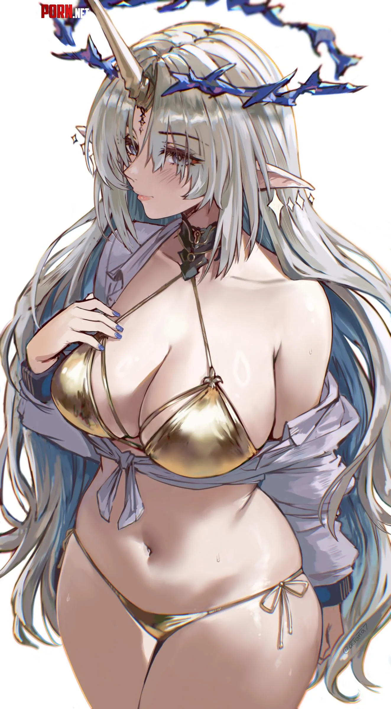 Gold bikini Fleurdelys by xSaviour_N