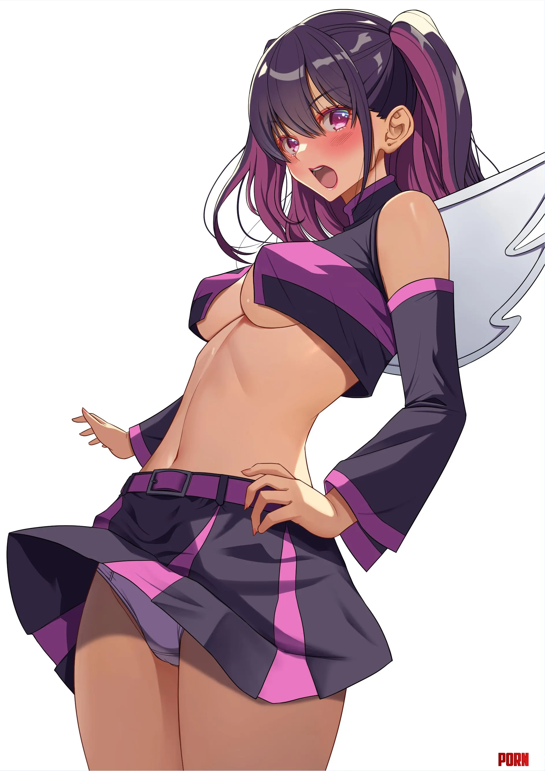 A cute outfit having trouble with the wind (akihiro0920) by Da_Darius
