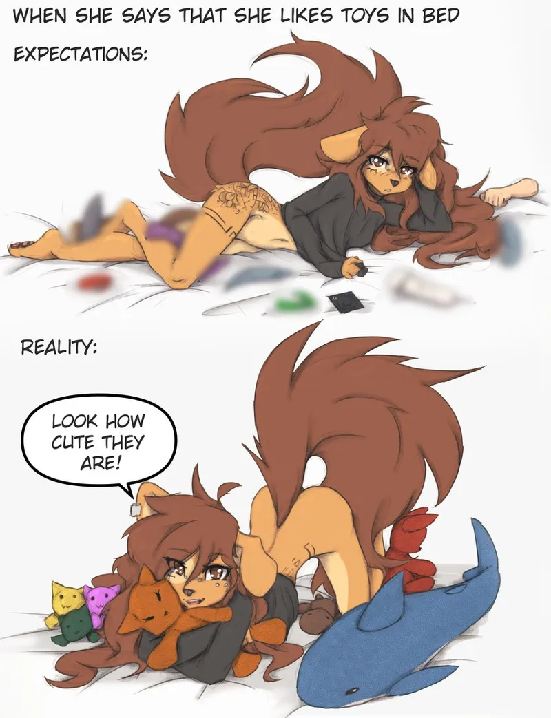 Thumbnail Fantasy Meets Reality: 'Expectation vs Reality' [F] | Author: Nicolettgirl | Category: yiff