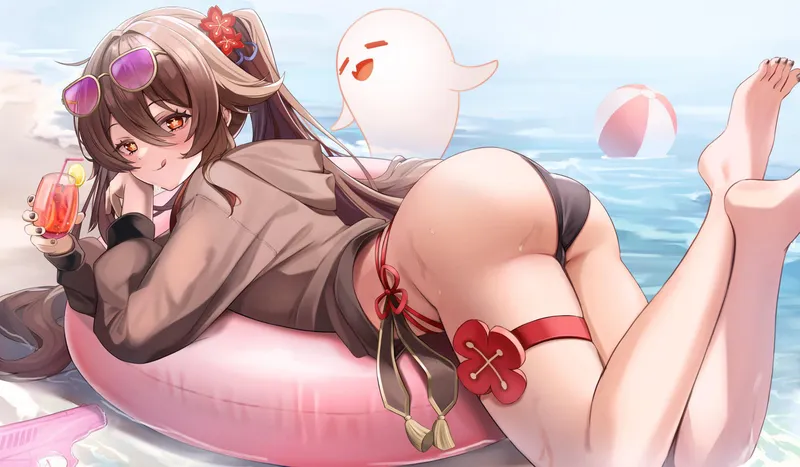 Thumbnail Silent_Steak_9540 Presents Swimsuit Hutao in Thighdeology