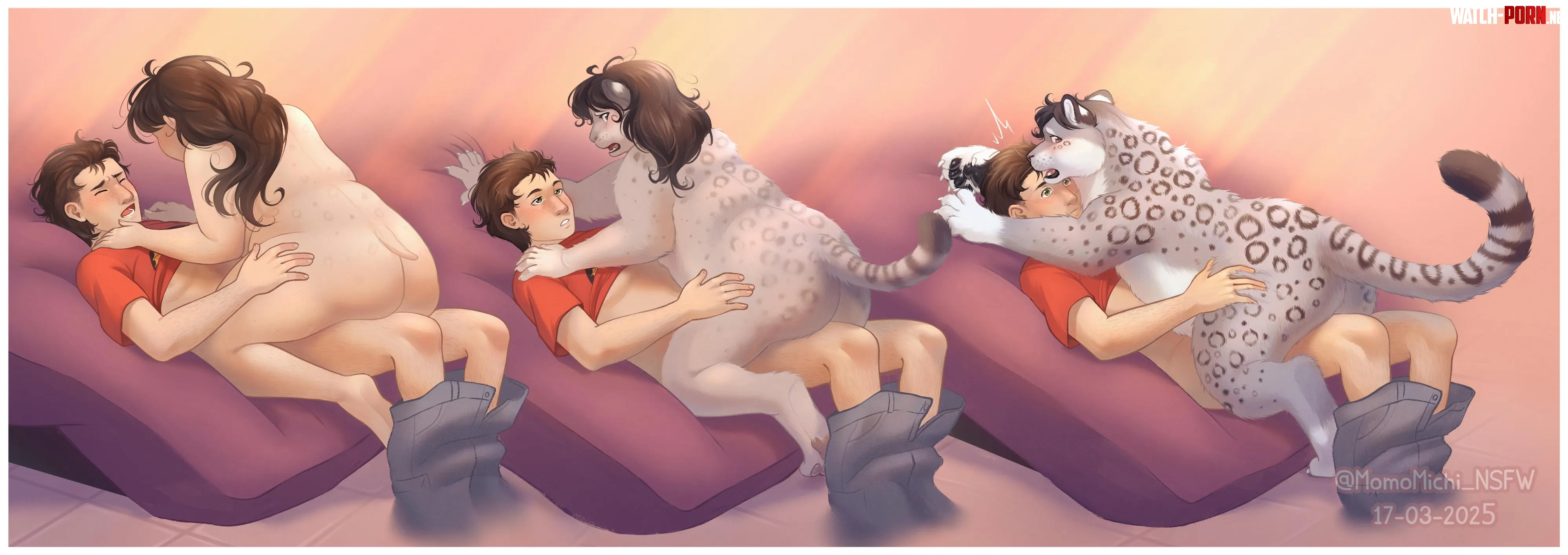 A little accident (leopard, sex, momomichi nsfw) by Immabeestoopid
