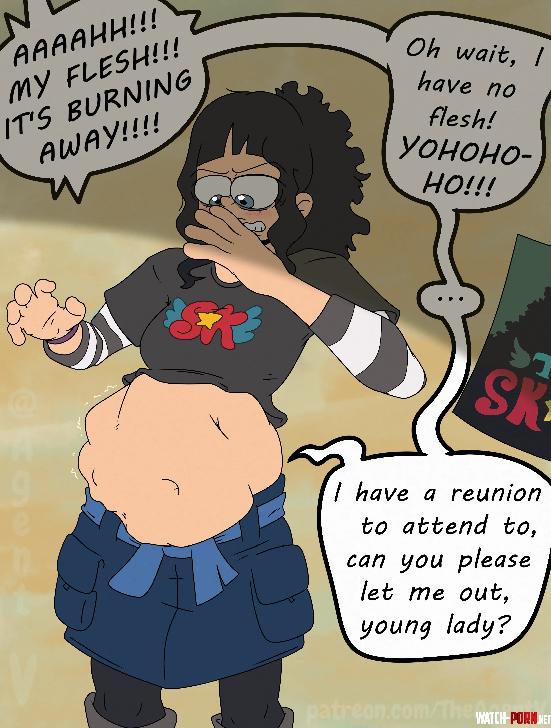 {image} Brook's Hungriest Fangirl [F/M] [One Piece] [Skeleton Prey] (AgentV) by Normal_Speech_506