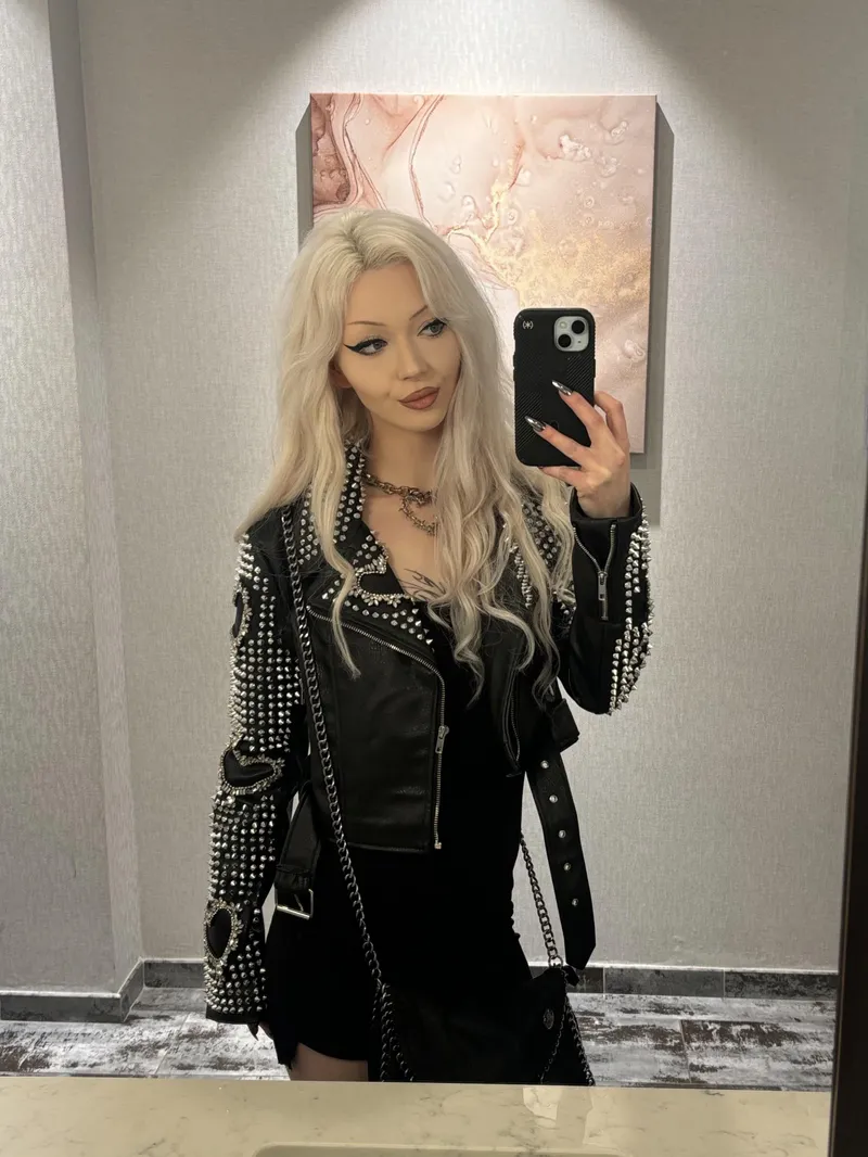 Thumbnail Lucy_fairy__ Reveals Dreamy Studded Leather Jacket