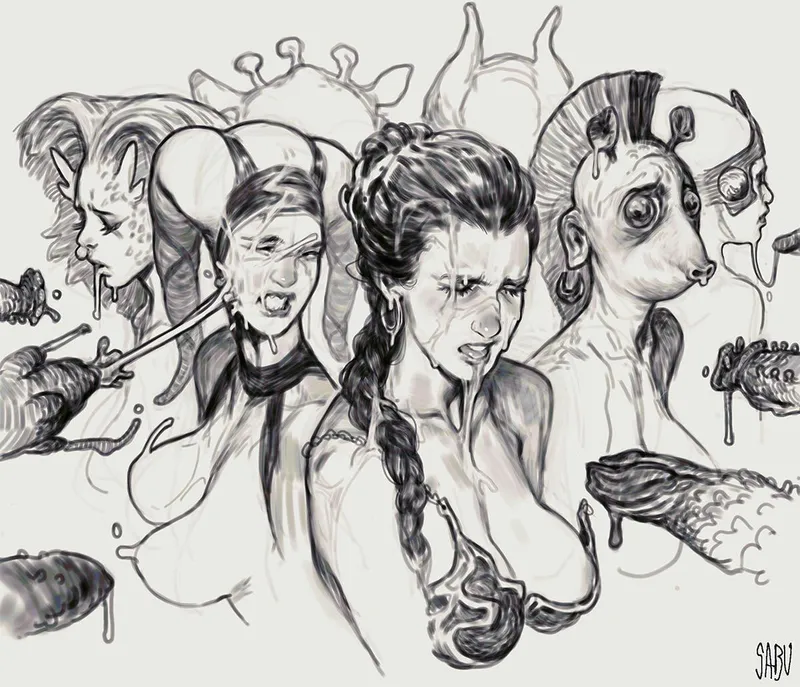Thumbnail Slave Leia Seduction - starwarsnsfw by The_Sabu