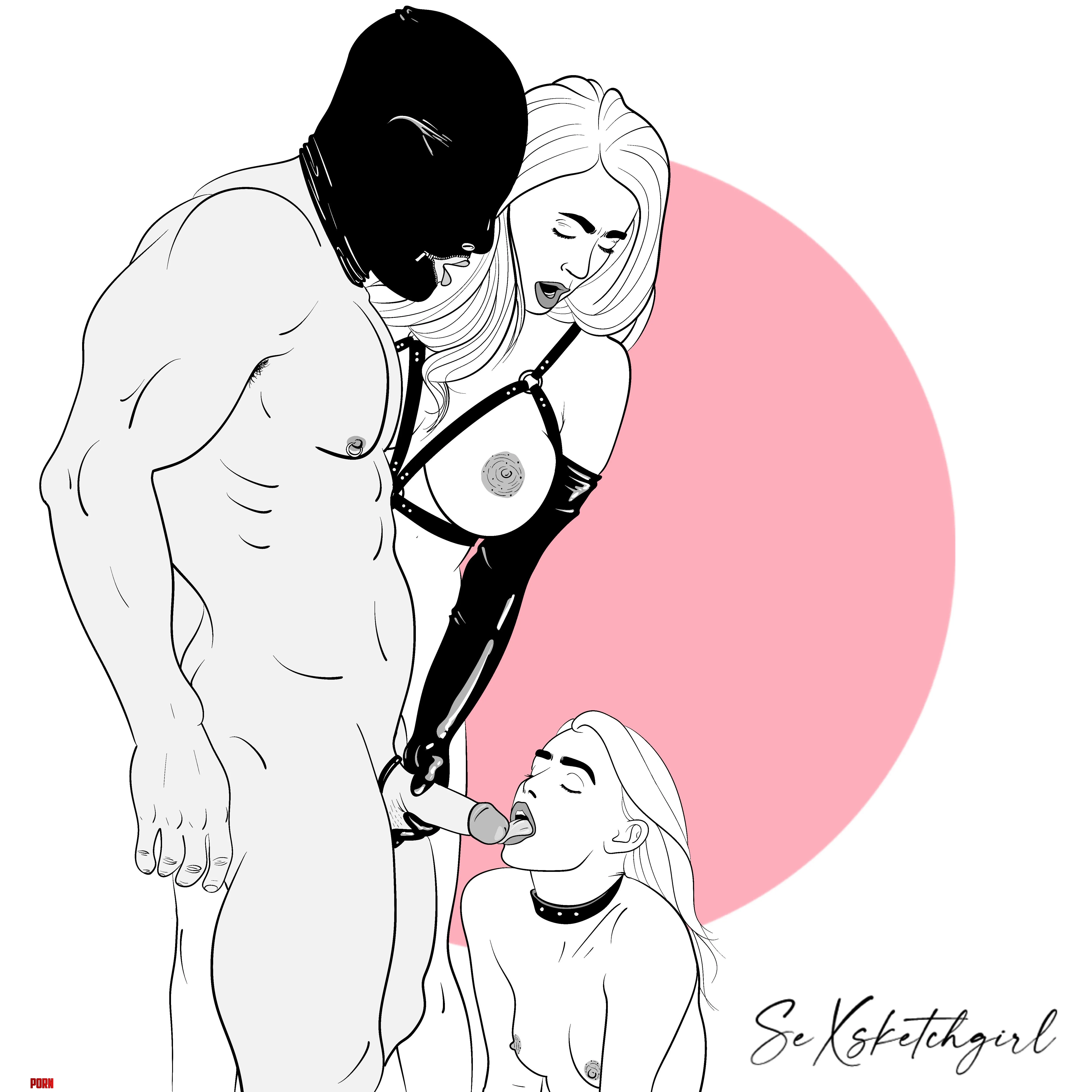 Feeding the slave (by Sexsketchgirl) by New-Sexsketchgirl