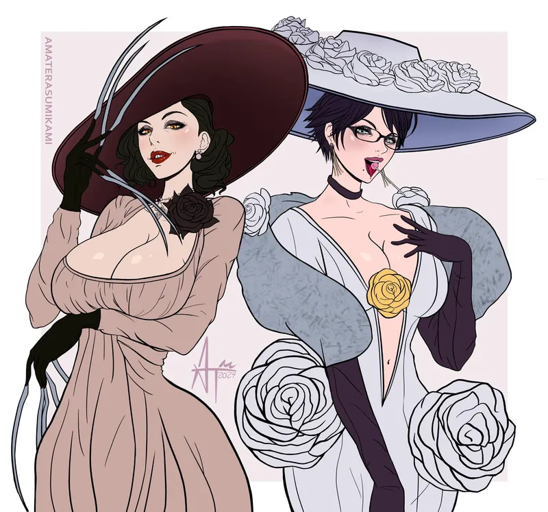 Thumbnail Pseu-Do69 Delves into Lady Dimitrescu and Bayonetta Art in AnimeMILFS