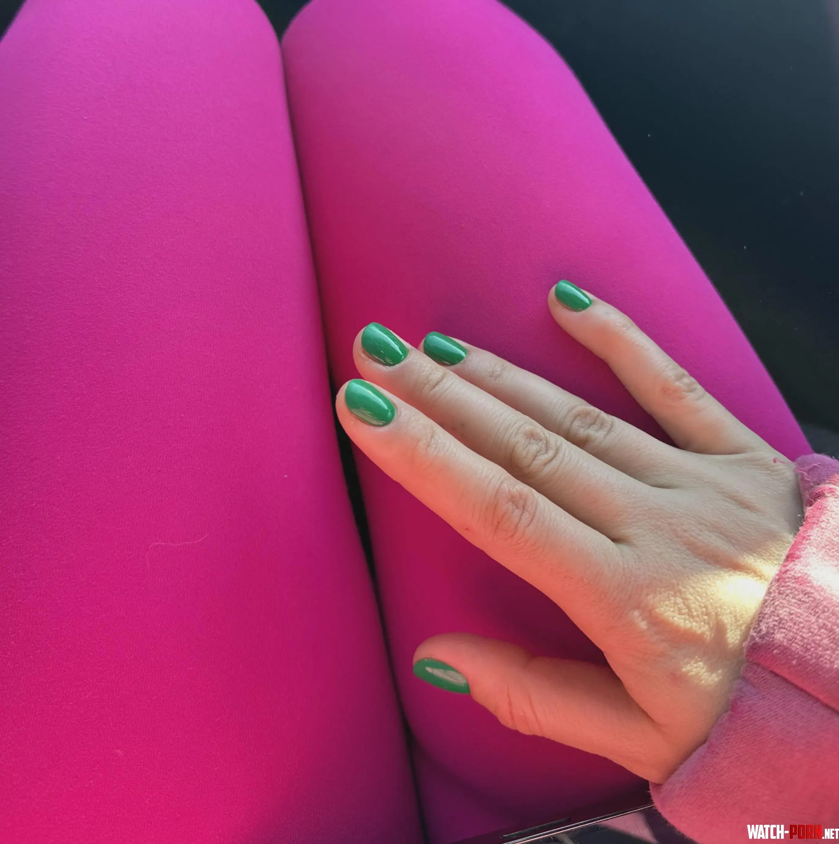 confused about the way my nails were done today by greenwattermelon