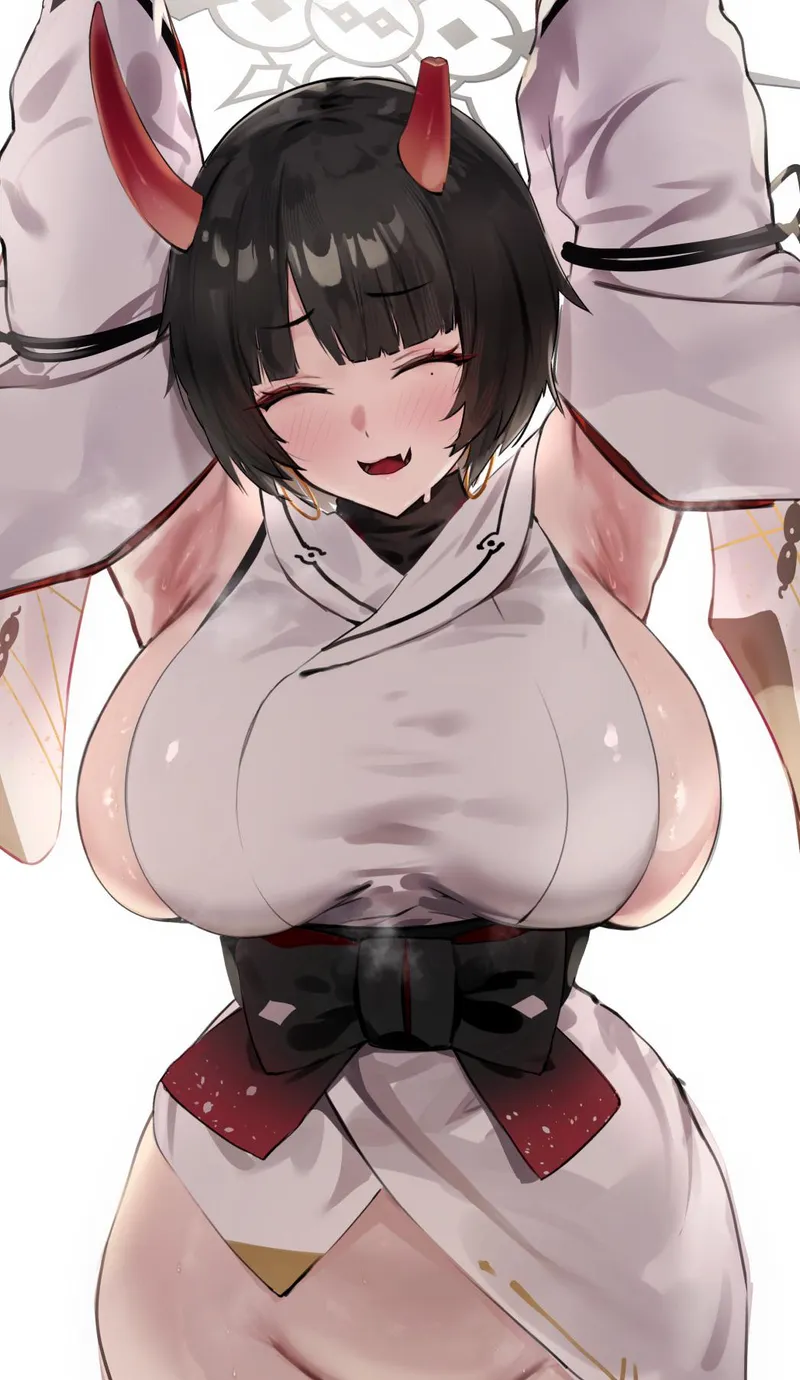 Thumbnail Niya's Sweaty Mission Aftermath in Blue Archive - Anime Armpits