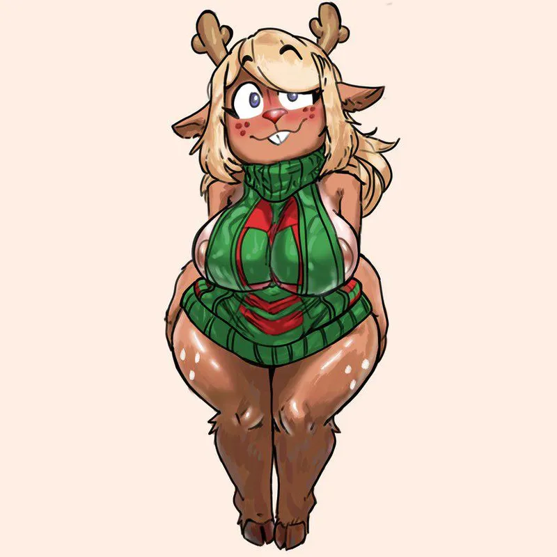 Thumbnail [Noelle's] New Sweater: A Furry Adventure by skuidart