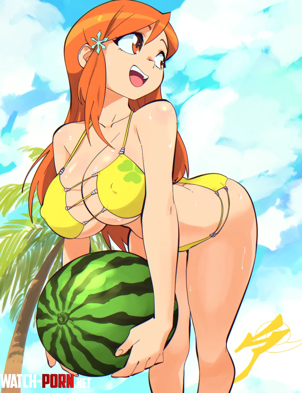 Orihime's melons [Bleach] by LafterMastr