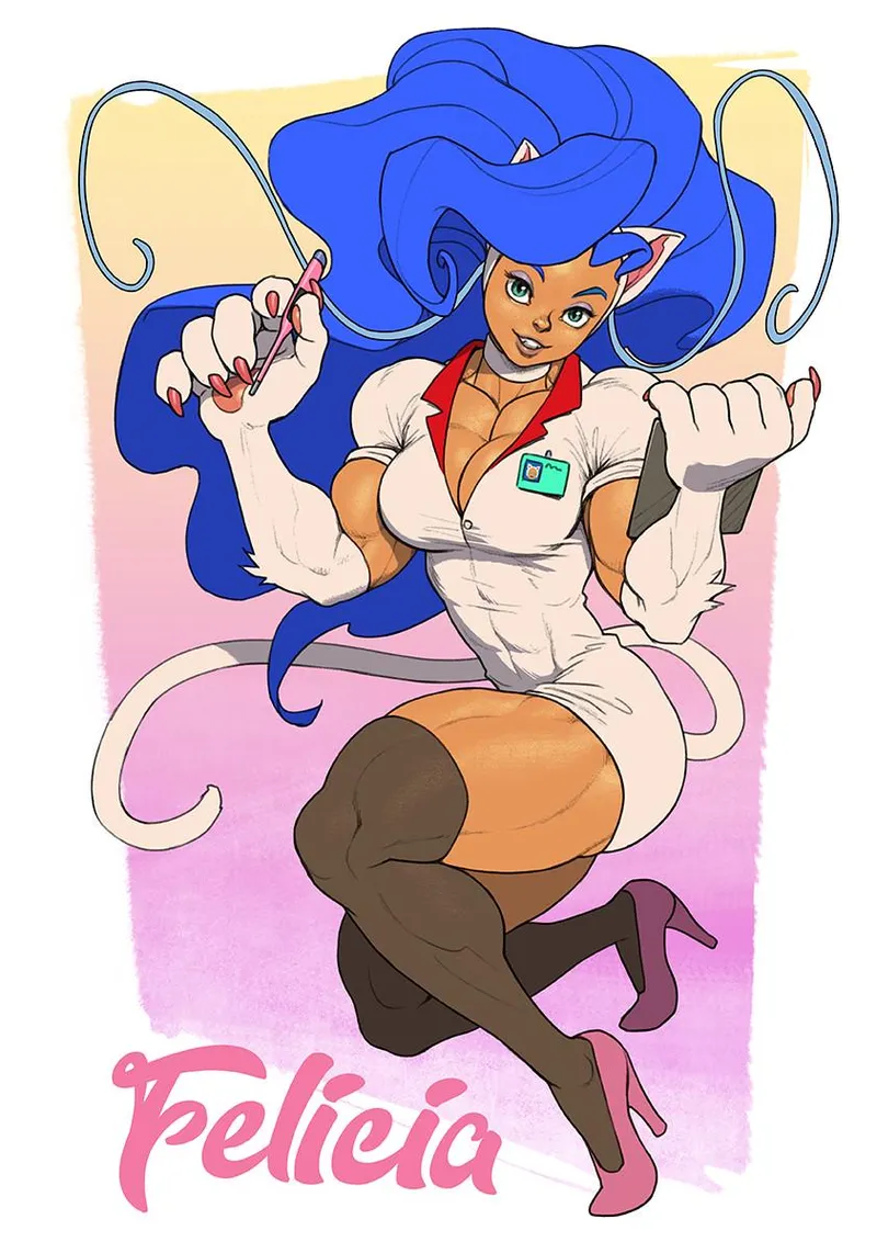 Thumbnail TheTMoneyMan Illustrates Nurse Felicia in FitDrawingGirls