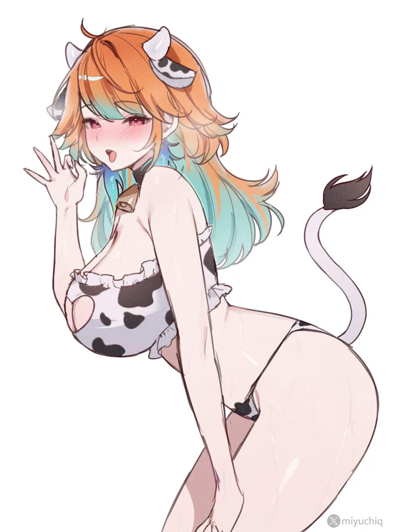 Thumbnail Kiara in Cow Bikini - Silent_Steak_9540