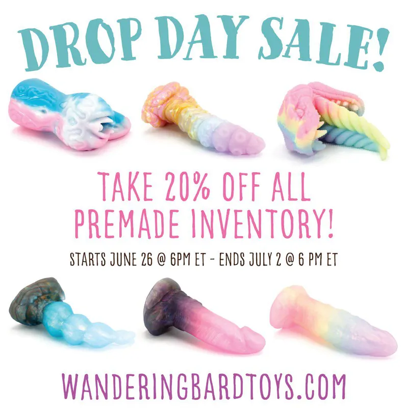 Thumbnail Wanderingbardtoys Dishes Out Wandering Bard Drop & 20% Off in BadDragon