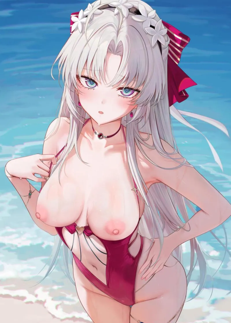 Thumbnail Carlotta showing her tits by Jelale | ecchi Category
