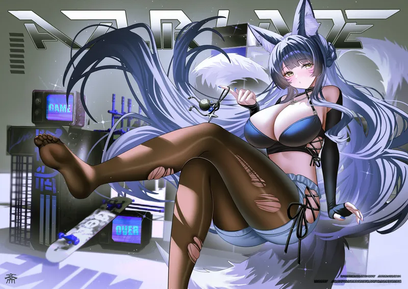 Thumbnail Musashi comely in shorts by elegantloveglimmer | ecchi Category