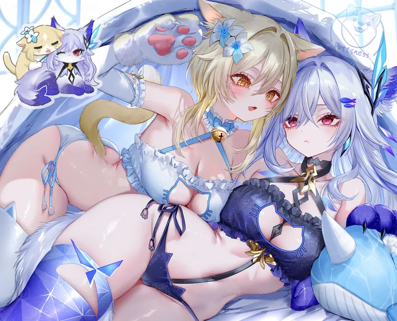 Thumbnail Explore Lumine & Skirk in Lingerie – A Genshin Impact Story | Silent_Steak_9540