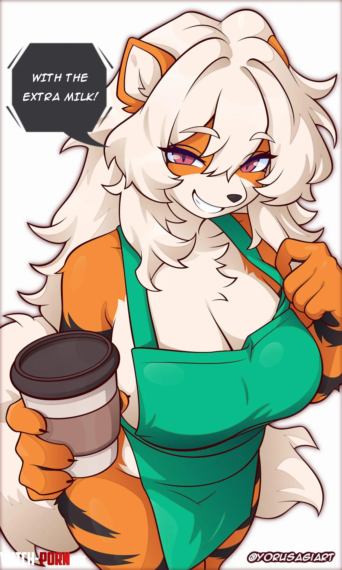 Arcanine 🧡🖤🤍 You ordered what?! (YorusagiArt) by petitecooki