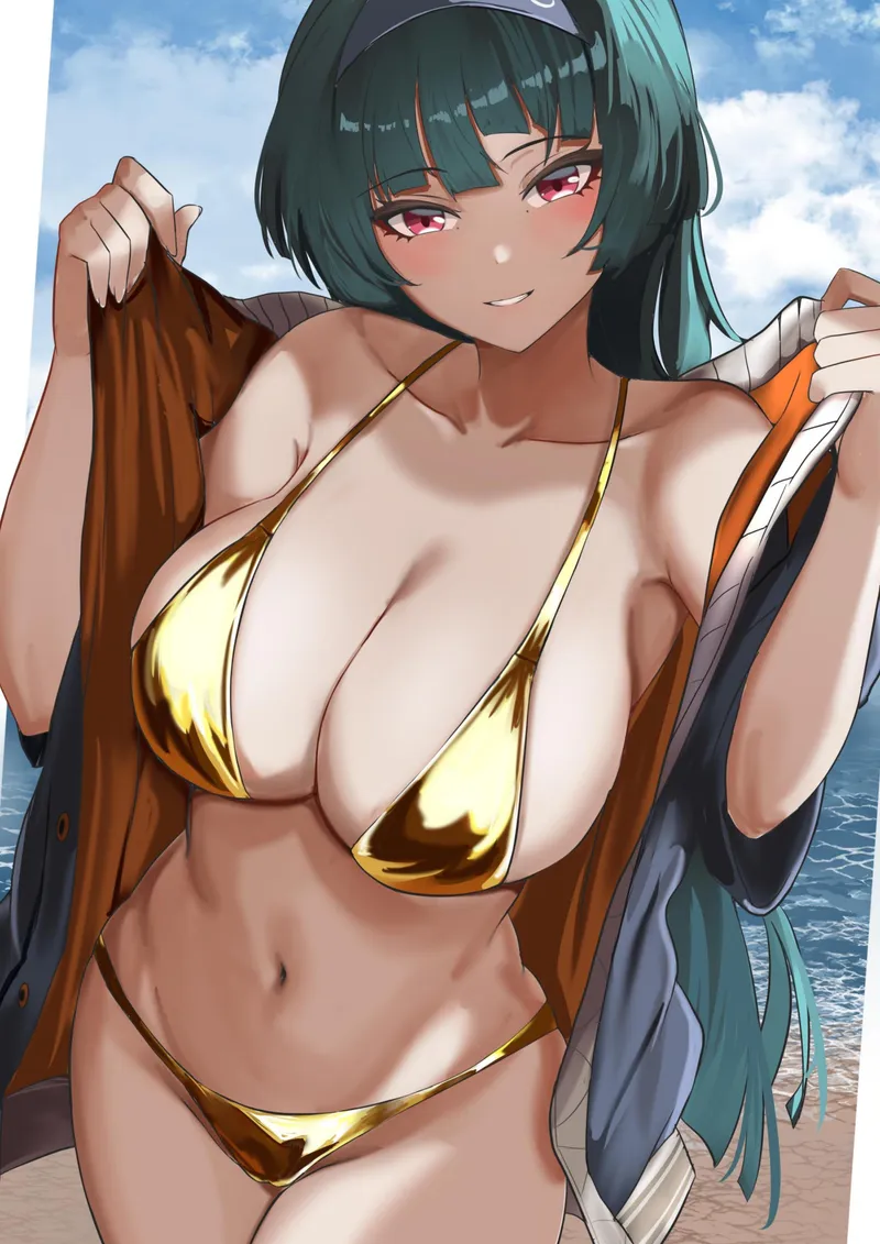 Thumbnail Astra in Bikini Wonderland: Zenless Zone Zero Sensuality by Alizeak