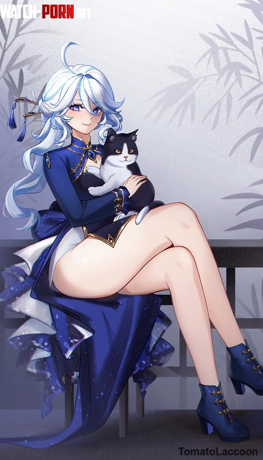 Furina's thighs and pussy by Level-Ad5048