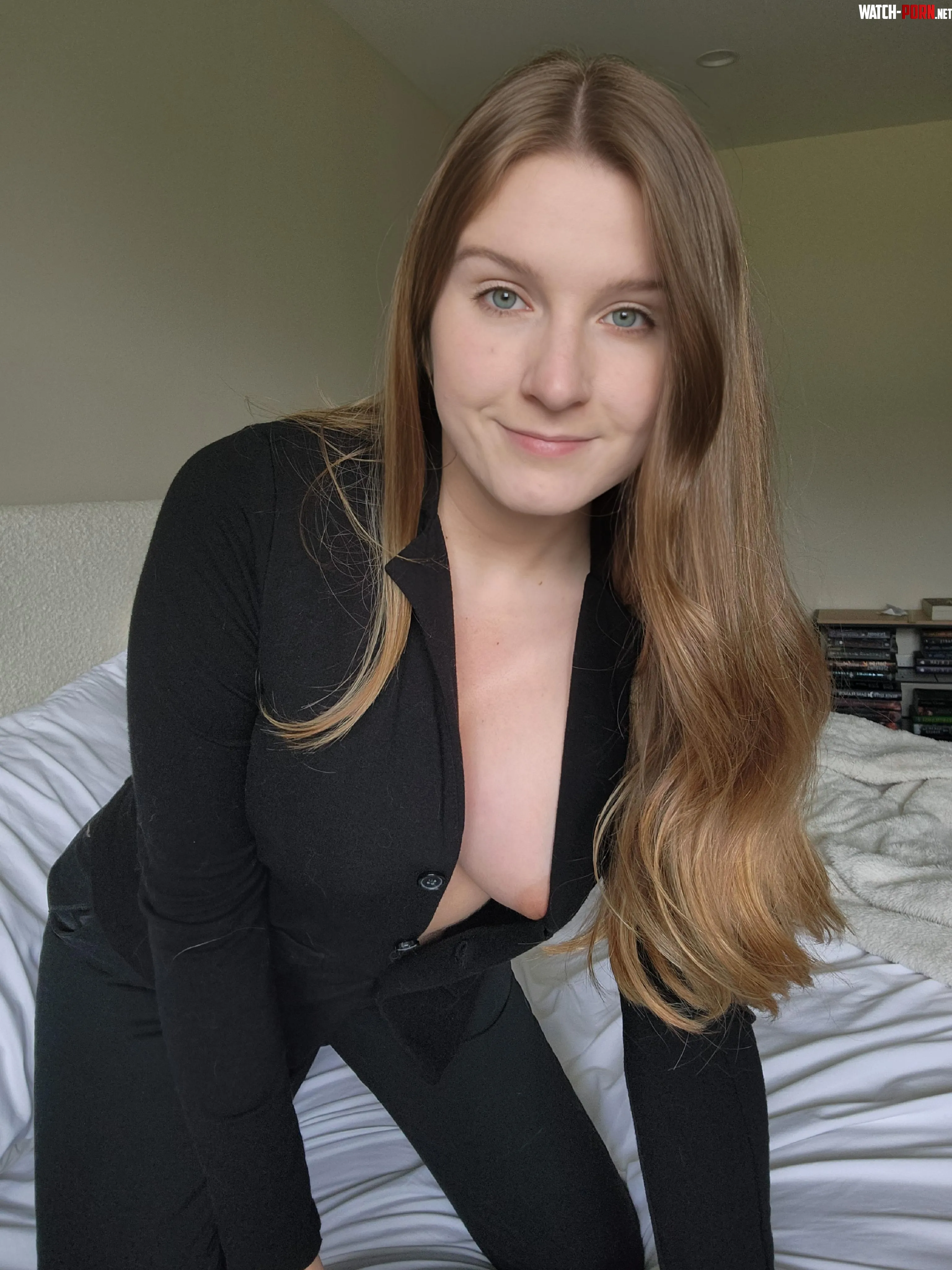 A quick downblouse before work by Reign_rell