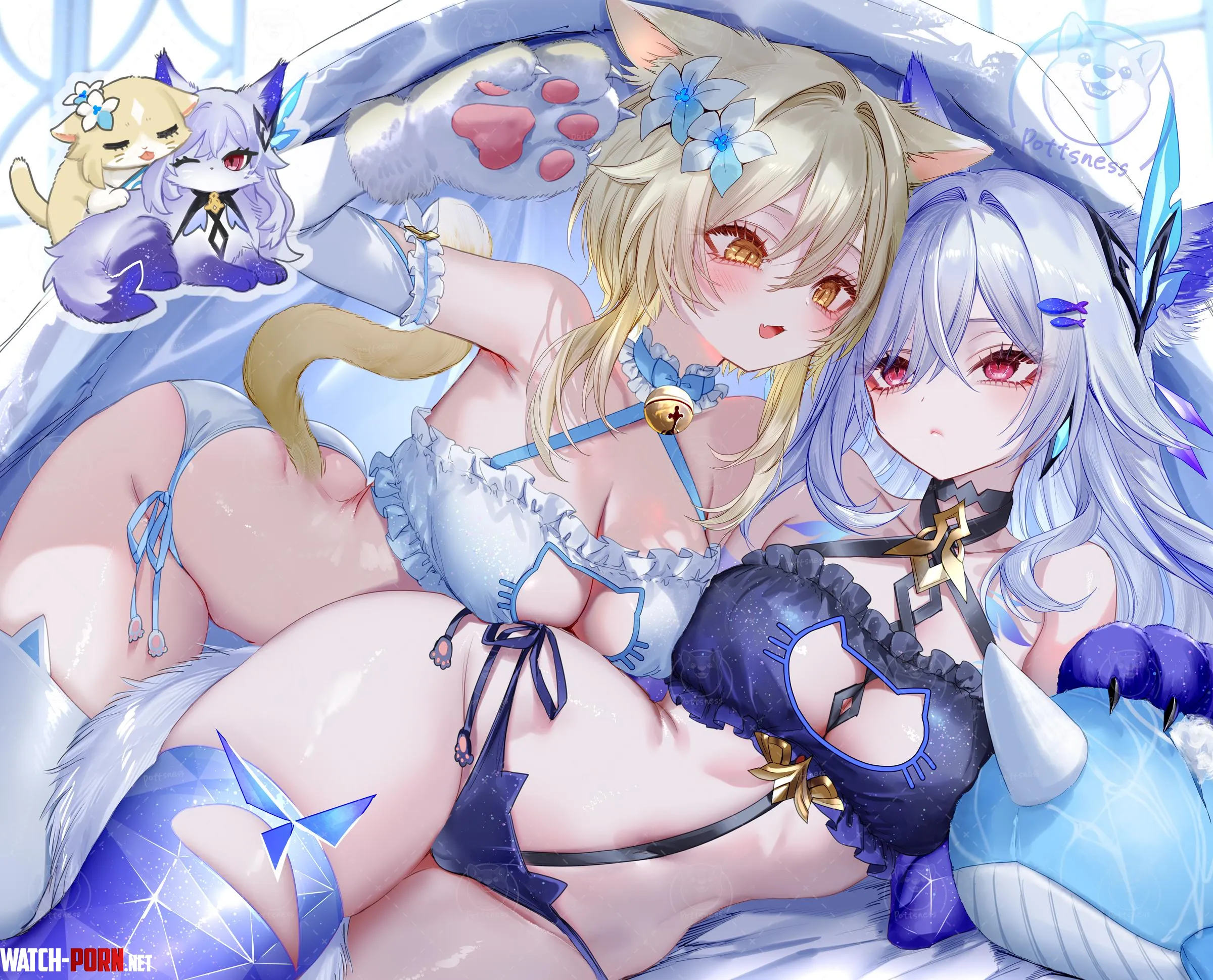 Skirk & Lumine [Genshin Impact] by xSaviour_N