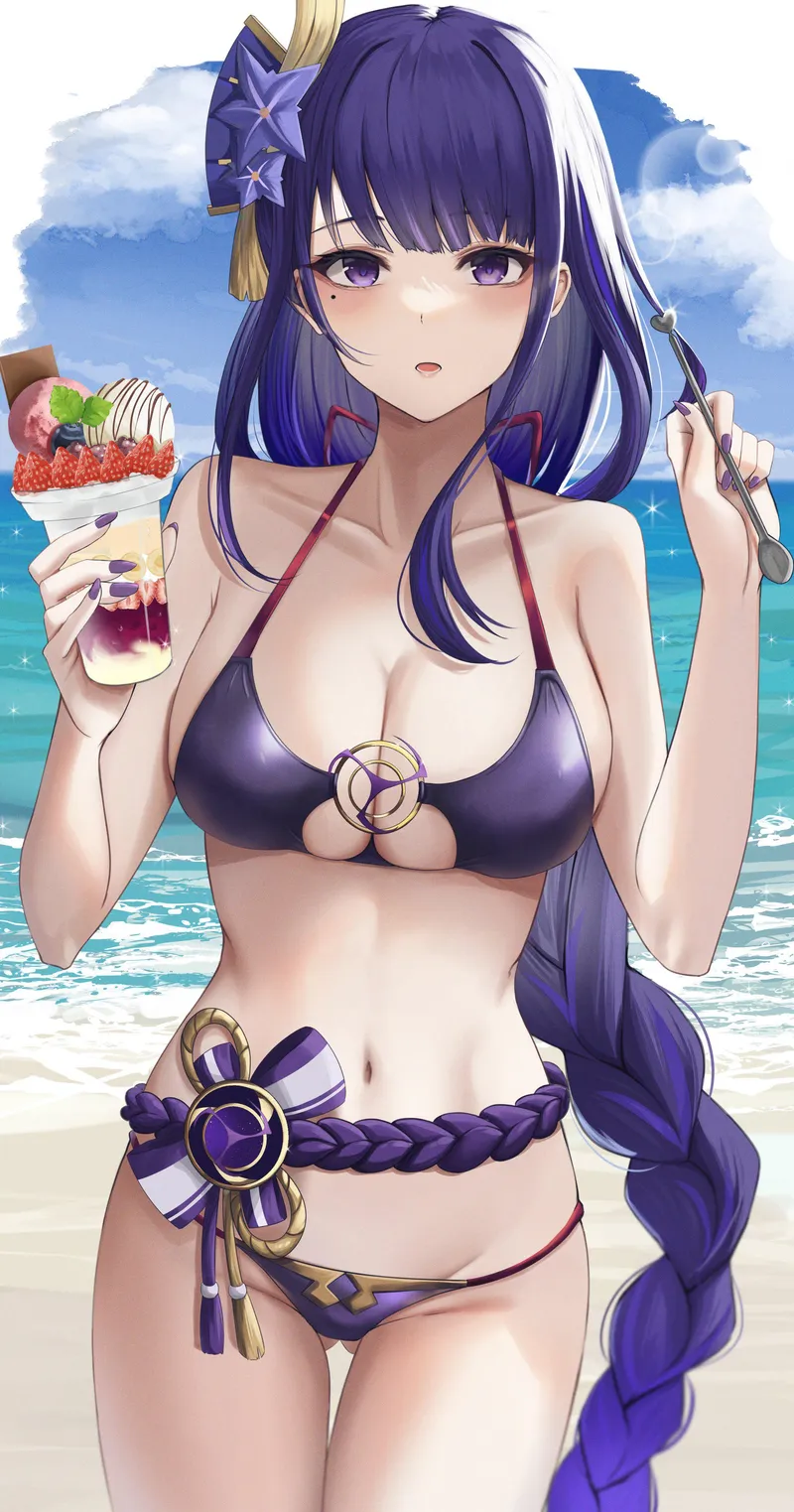 Thumbnail Summer Temptation: Raiden [Genshin Impact] by petitecooki