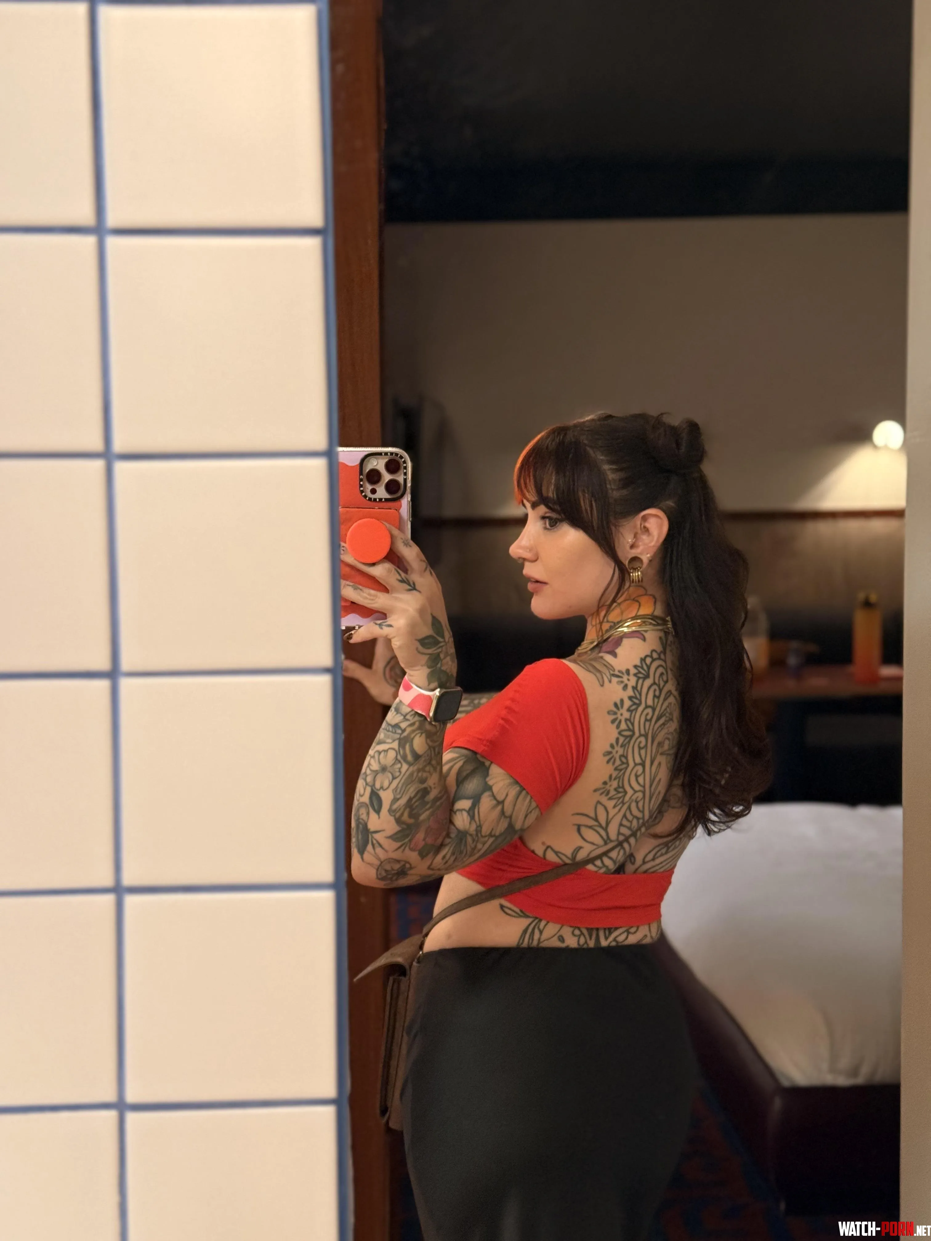 Just checking how my butt looks in my new skirt by power_midget