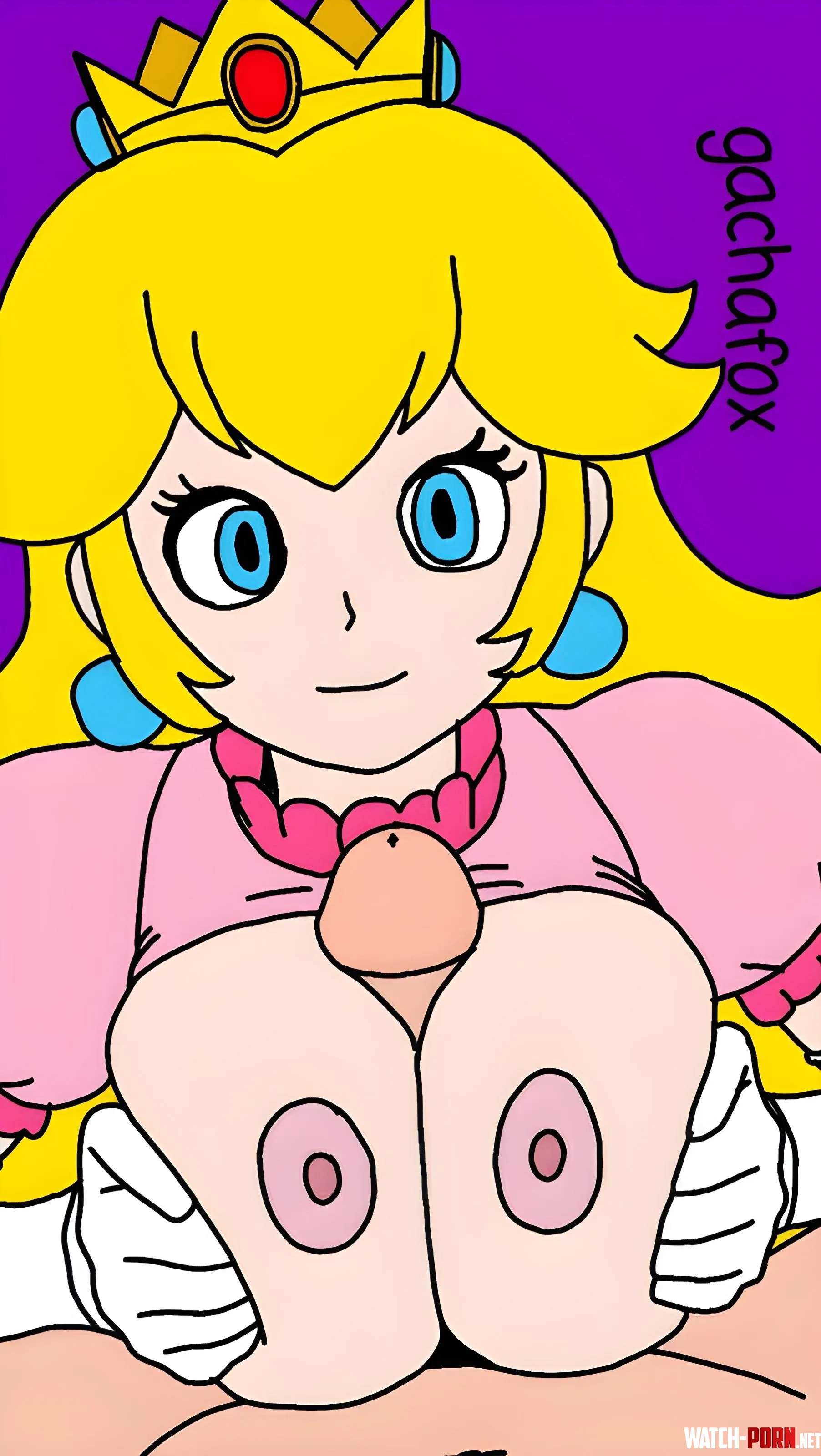 Princess peach gives you a award for saving her by (Gachafox) by Gachafoxythepirate