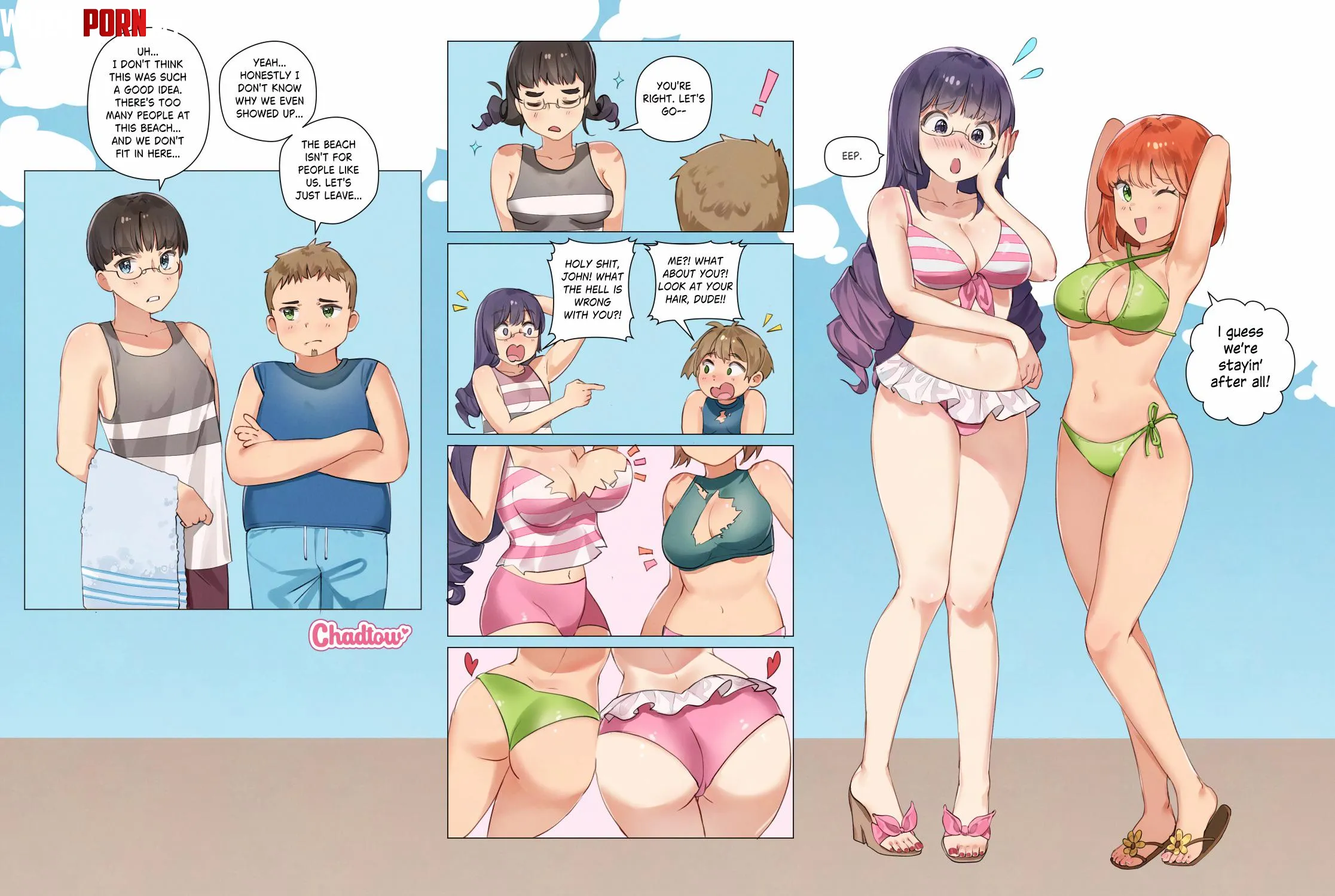 Beach Time! (Chadtow) [MTF] by Bisexual_InSecret428