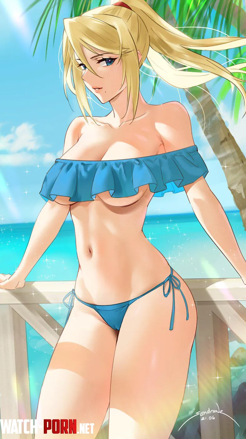 Samus at the beach (sendrawz) by Terran117