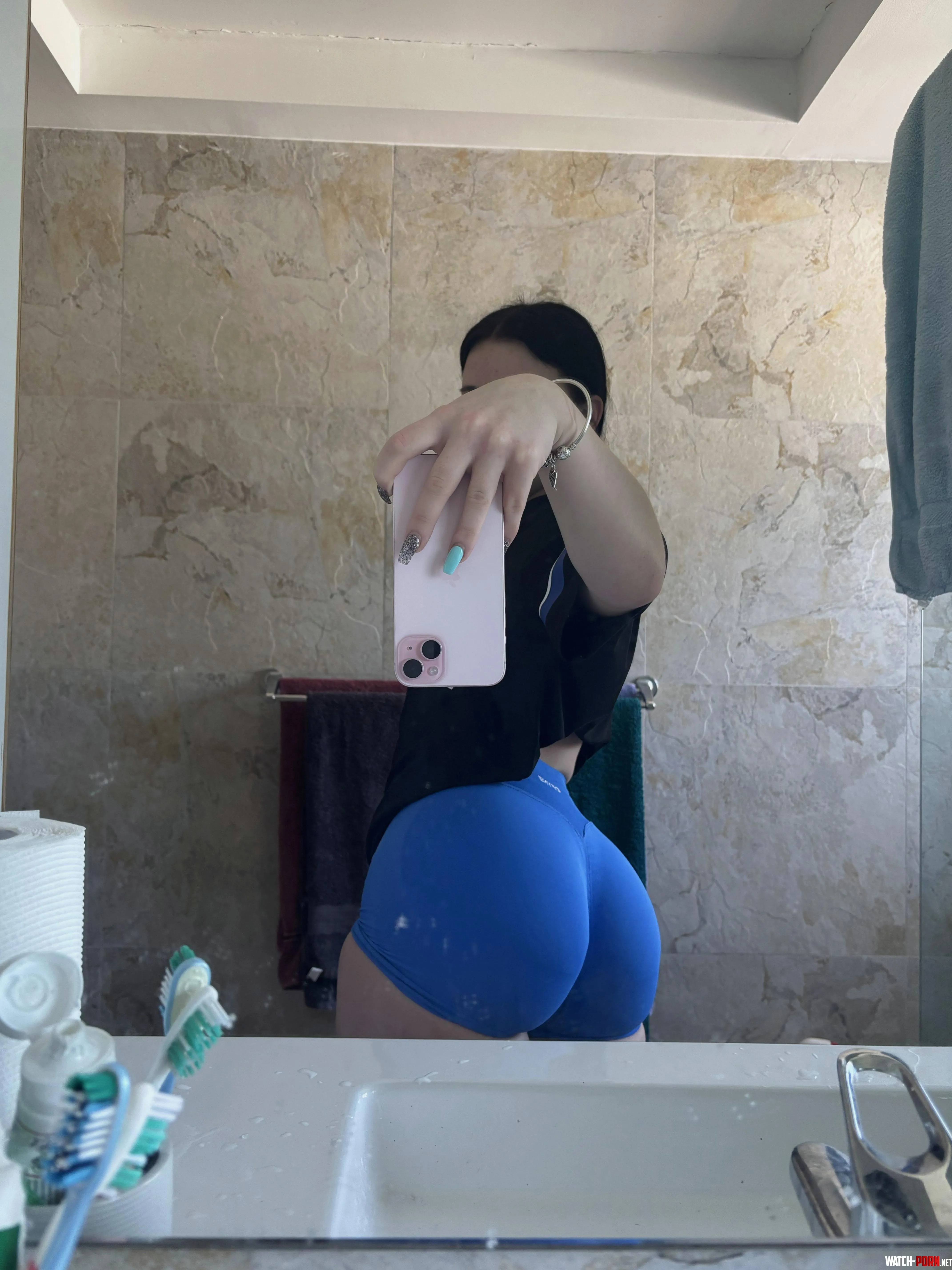 Just turned 19 .. How does my ass look in these blue booty shorts? by MidnightWhisperr