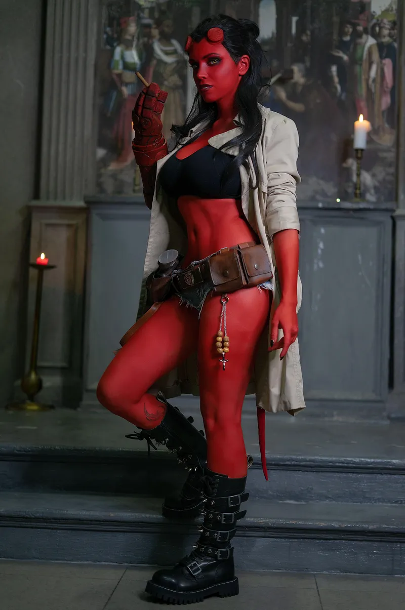 Thumbnail Fem Hellboy by Octokuro by iam_ocotkuro | cosplaygirls