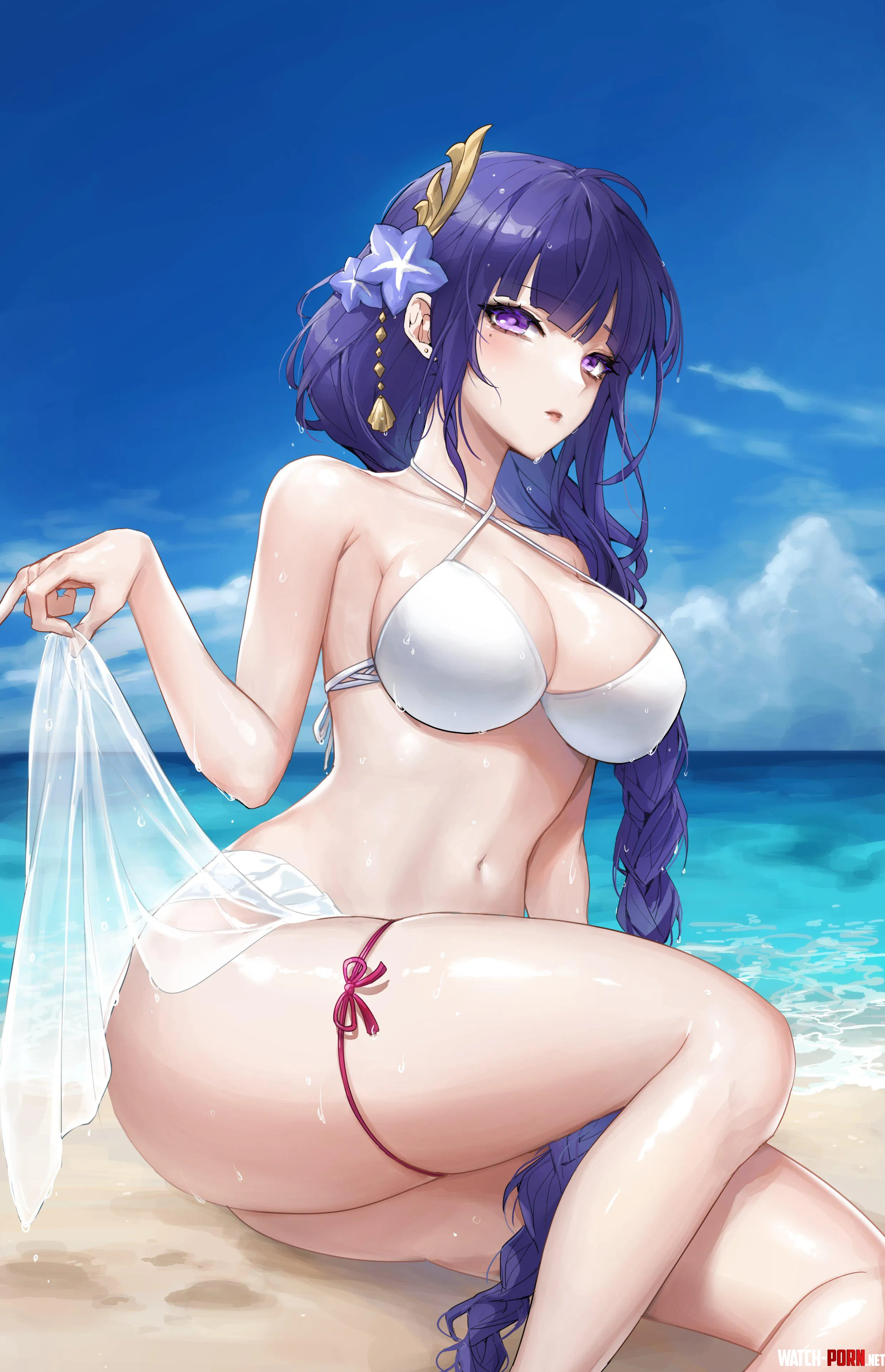Raiden at the beach by xSaviour_N