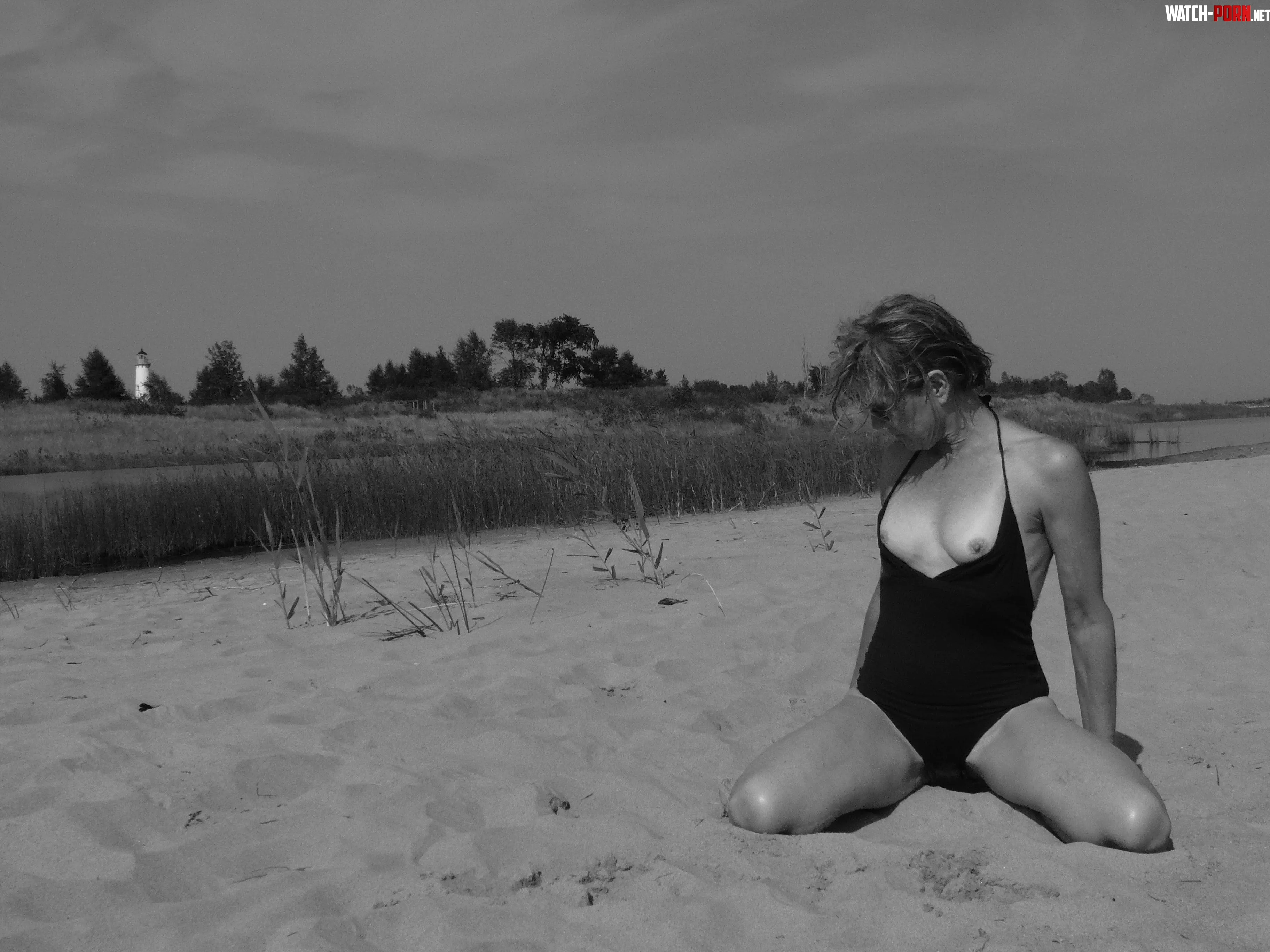 The Beach at Tawas Point by MathildeGilf