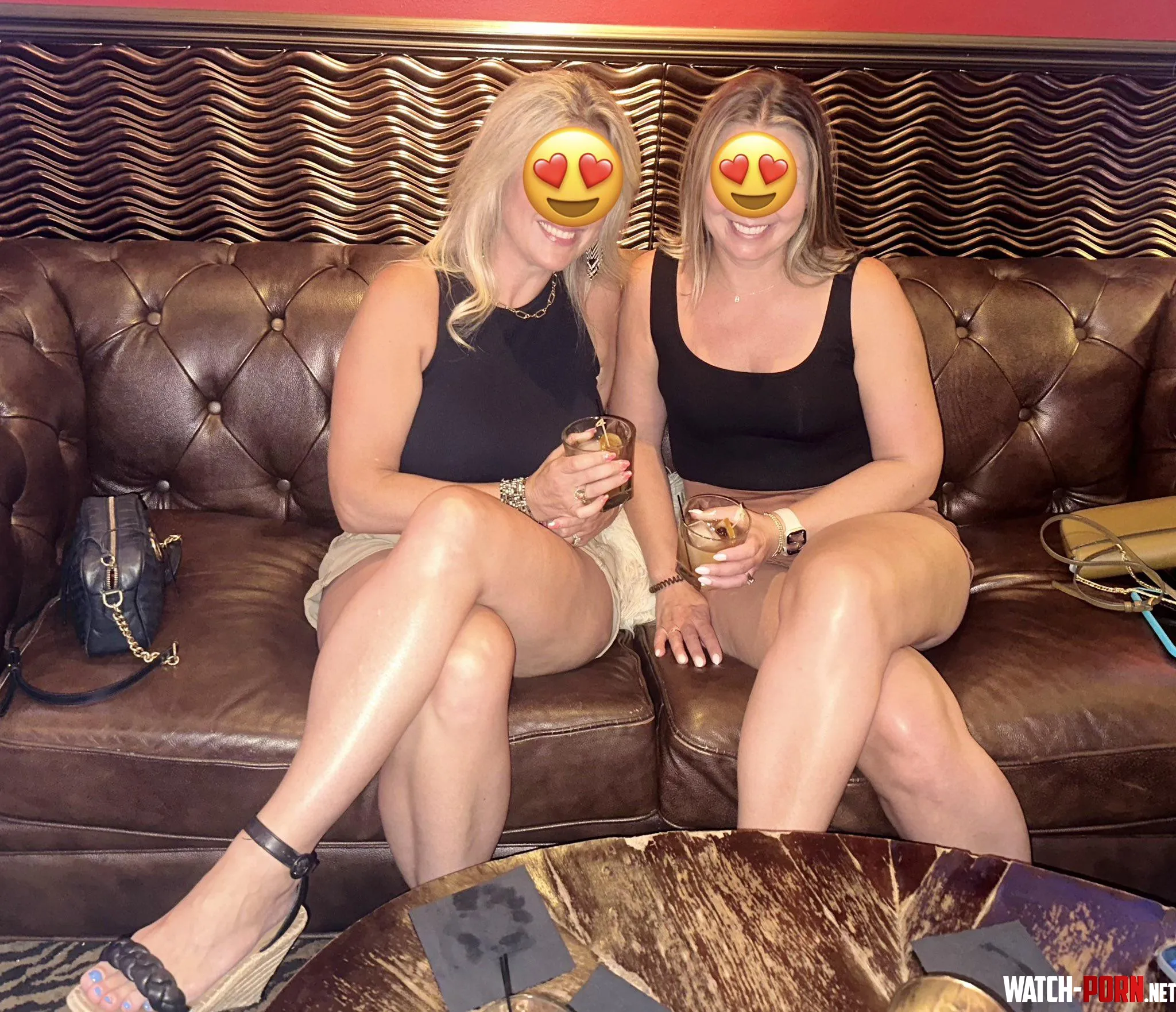 My bestie and I at the bar. I have no wrong holes and she has no gag reflex. Which one are you taking home? by LuneyTune013
