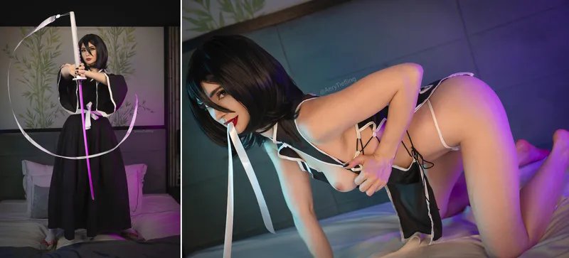 Thumbnail Aery Tiefling Unleashes Rukia Kuchiki from Bleach | NudeCosplay