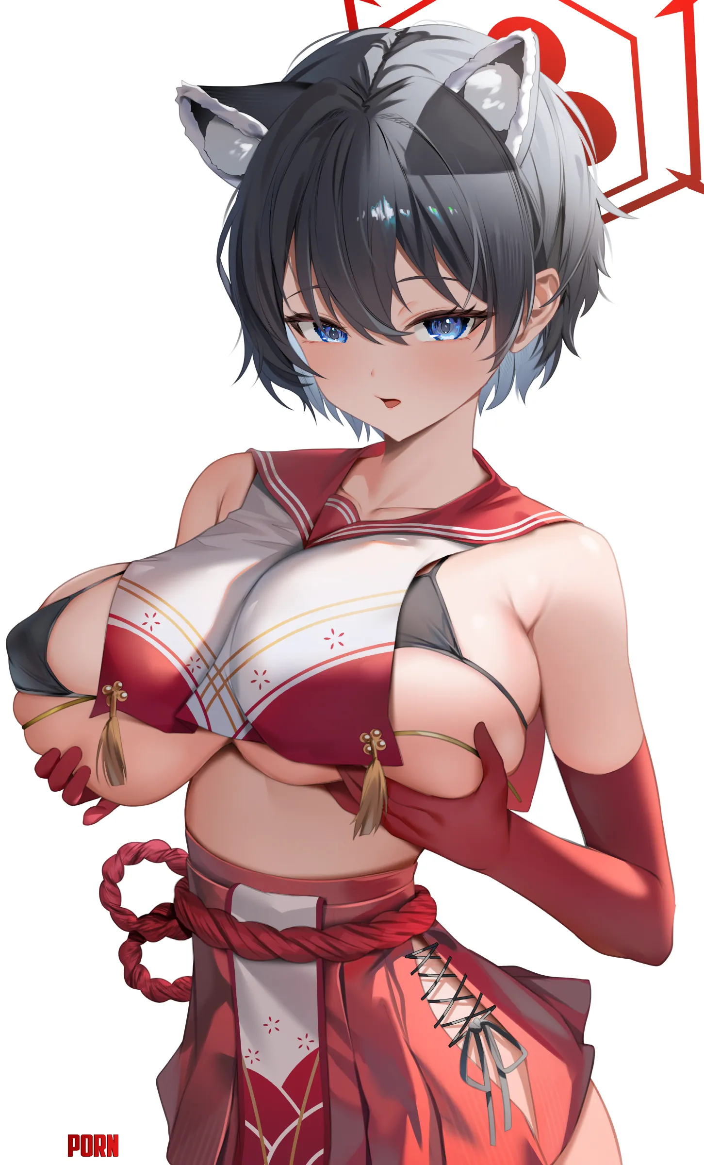 Tsubaki's heavy oppai by marxsander2016