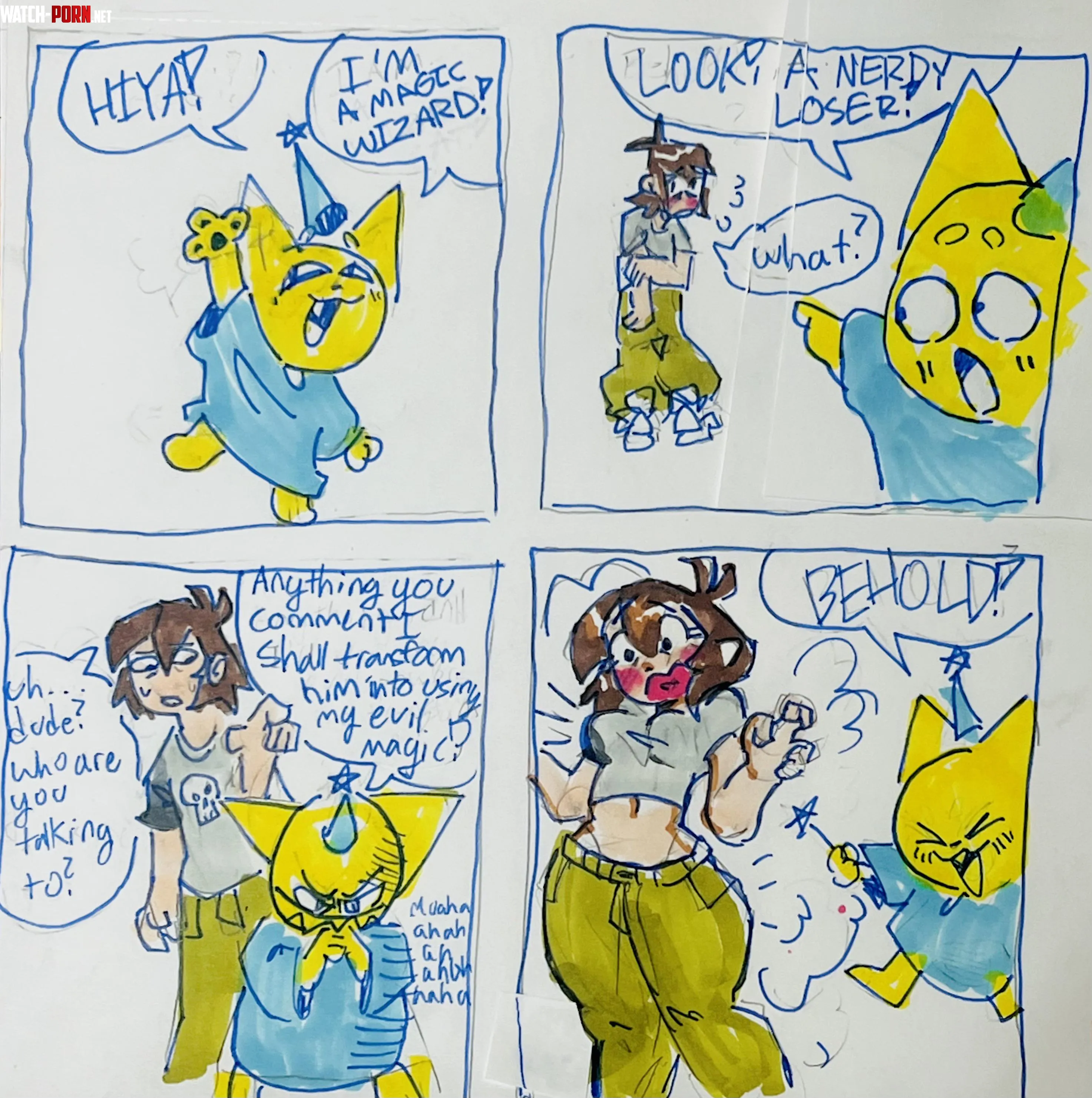 For practice and fun, comment whatever you want my character to tf into and ill draw it :3 by SadPinkDino