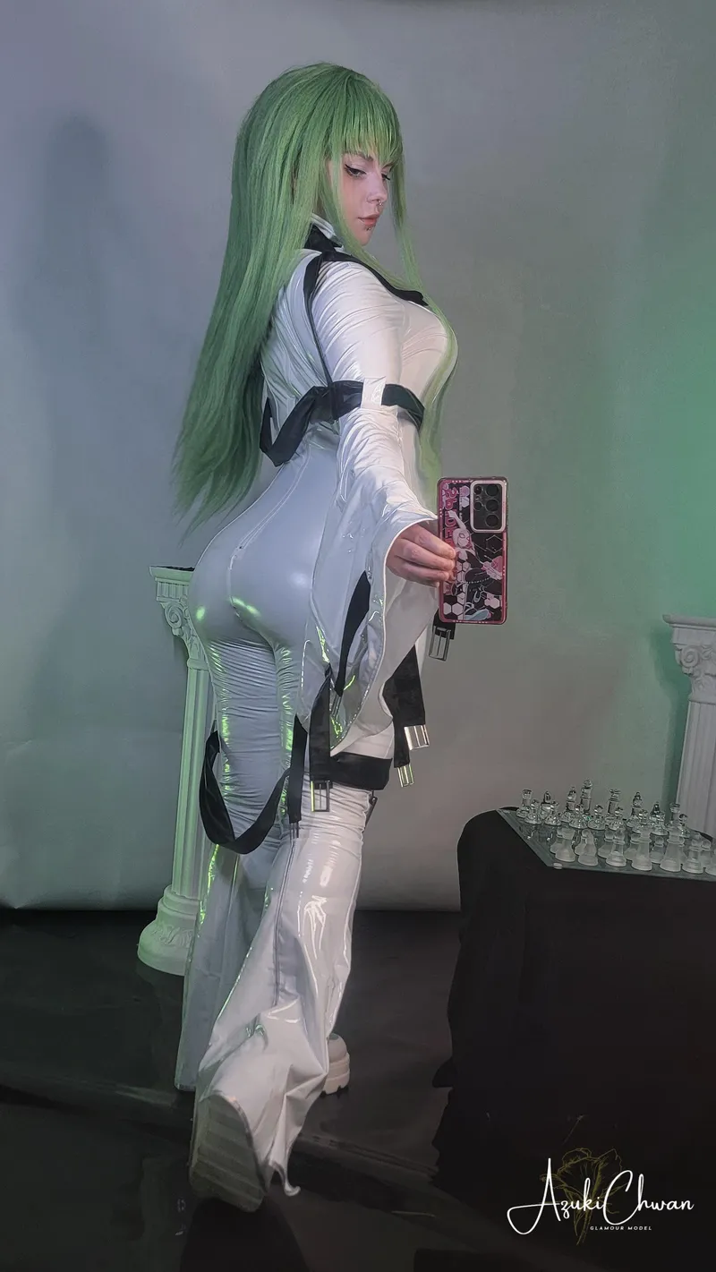 Thumbnail Azukichwan's C.C. from Code Geass: A Dazzling Cosplay Creation by youraltwaifu